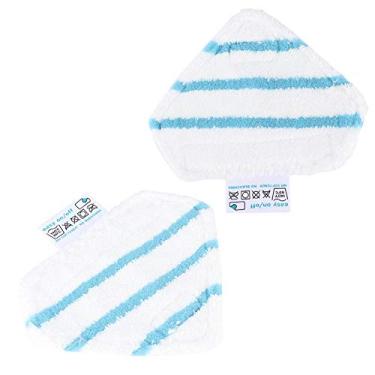 Imagem de 2 peças de Panos Mop Triangulares Laváveis e Reutilizáveis Substituição Compatíveis com FSM1610 FSM1630 Absorvem Líquido