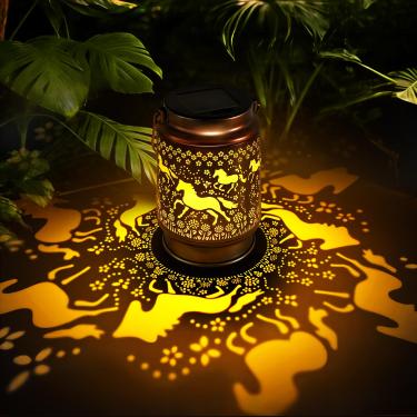 Imagem de JOBOSI Luzes solares de lanterna de cavalo para jardim ao ar livre, presentes para amantes de cavalos, decoração de jardim, decoração de jardim, presentes para mães, presentes para mulheres, presentes