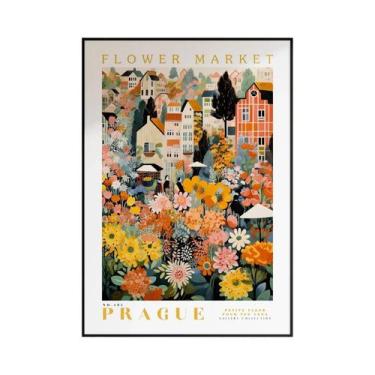 Imagem de Pôster De Arte Floral Do Mercado De Flores De Amsterdã, Impressão Botâ
