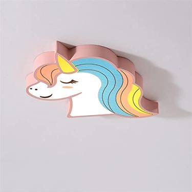 Imagem de Luminária de teto LED para quarto infantil, estilo moderno com animais de desenho animado, luminária de teto embutida para quarto, sala de estar e quarto das crianças (3 cores de luz, tamanh