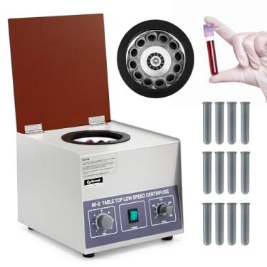 Imagem de CGOLDENWALL Máquina centrífuga de 80-2 centrífugas de 4000 rpm com tubos de 12 x 20 ml - força centrífuga de 2325 xg - temporizador de 0 a 120 min para separação de amostras e análise qualitativa em