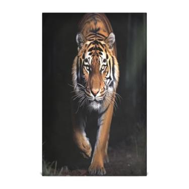 Imagem de Wassud Toalhas de cozinha Tigre Toalhas de prato de cozinha 1 pacote panos de prato macios com laço para pendurar toalha de mão super absorvente de secagem rápida toalhas de chá de mesa decorativas 71