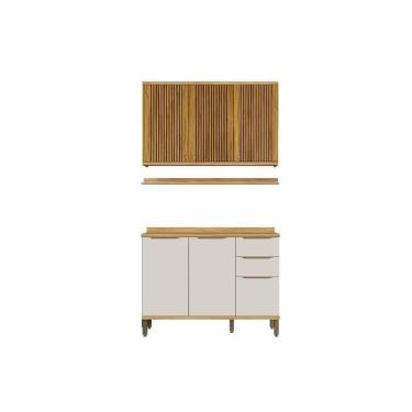 Imagem de Kit Modulado Ronipa 3 Peças Sauvignon C3P47 Amendoa/Off White
