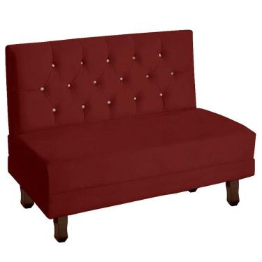 Imagem de Canto Italy Confortável Para Apartamento Cozinha E Restaurantes Veludo Cor Marsala