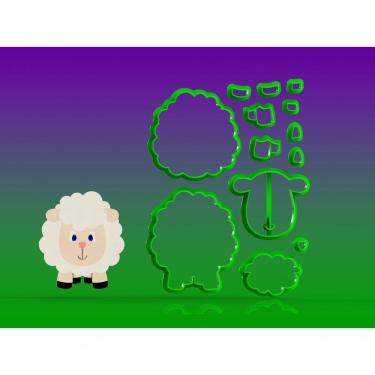 Imagem de Cortador Fazendinha - Ovelha Corpo Modular Tamanho 6 Cm