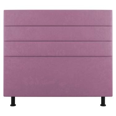 Imagem de Cabeceira Cama Box Casal King Size Malik 195cm Suede Rosa - Abmaza