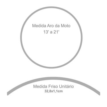 Imagem de Adesivo Refletivo Friso Roda Moto Yamaha Bege Bege 3