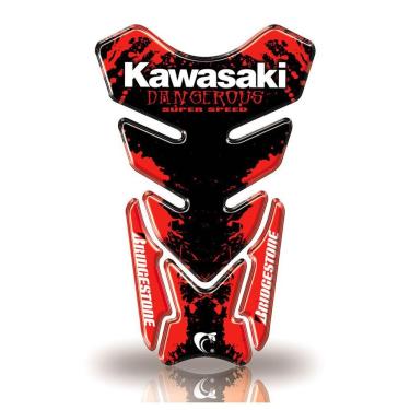 Imagem de Protetor De Tanque Adesivo Moto Kawasaki Vermelho