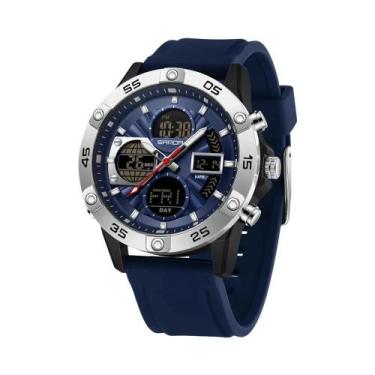 Imagem de Relógio Militar Luminoso LED Para Homens Com Pulseira De Silicone, Rel