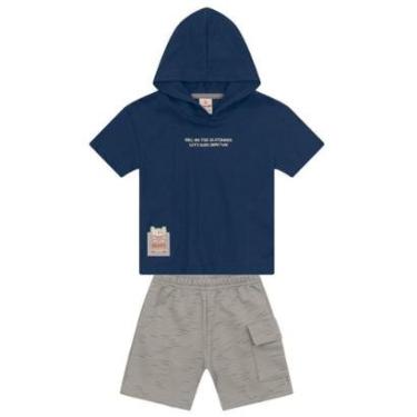 Imagem de Conjunto infantil menino de cachorrinho oversize Brandili-Masculino