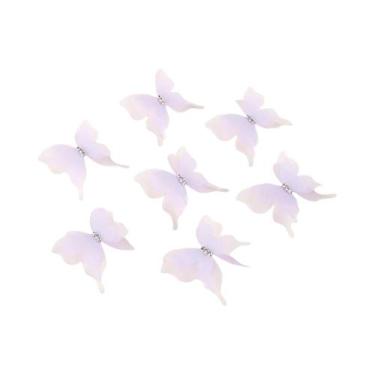 Imagem de Apliques De Borboleta Em Organza Chiffon Translucido Com Cores Em Grad