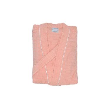 Imagem de Roupão Atoalhado 100% Algodão Briza Salmão 4022 Tamanho G