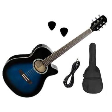 Imagem de Violão Giannini Aço GSF-1D CEQ Mini Jumbo Eletroacústico, GSF-1D CEQ D