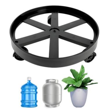 Imagem de Suporte Carrinho Para Botijão Gás Reforçado com Rodinhas e Rodízio - M