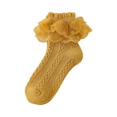 Imagem de Meias De Algodão Com Renda Para Meninas, Tutu, Primavera E Outono, Mei