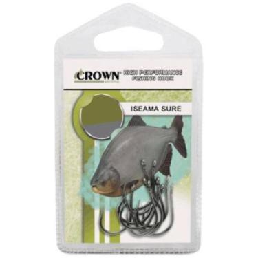 Imagem de Kit 10 Anzol Pesca Sem Farpa Fisga Iseama Sure N-11 Crown