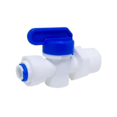 Imagem de Válvula Engate Rápido T 1/4 com Rosca 1/2 - 1009-0144 - ACQUABIOS