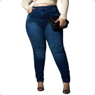 Imagem de Calça Jeans Cigarrete Plus Size Cintura Média Confortável - Dixon, 829