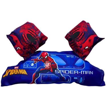 Imagem de Colete com Boia Auxiliar Homem Aranha Infantil 56 cm Etitoys