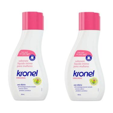 Imagem de Kit 2 ou 3 Sabonete Íntimo Kronel Original 80mL  Aroeira e Aveia  Higi