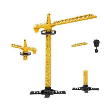Imagem de Brinquedo De Construção Para Meninos: Modelo De Grua E Escavadeira Em 