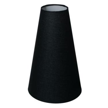 Imagem de Cúpula de abajur Cone 39x13x29cm em Tecido Algodão Soquete Nacional co