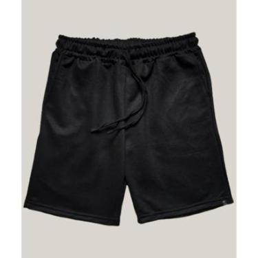 Imagem de Bermuda Moletom Masculina Preta WSS Brasil-Masculino