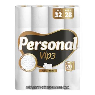 Imagem de Personal Papel Higiênico Vip Folha Tripla, 32 Rolos De 20M