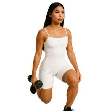 Imagem de Macaquinho Movement Levo, Decote Reto, em Poliamida, Zero Transparência, Com Bojo, Modelador-Feminino