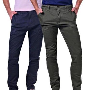 Imagem de Kit 2 Calças Masculinas Chino-Masculino