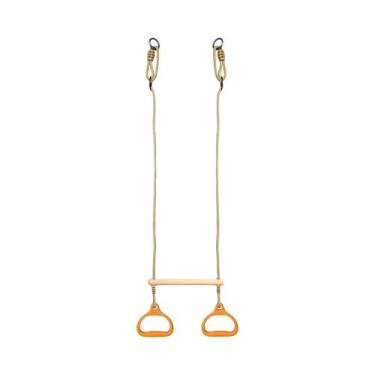 Imagem de Barra De Tração Ajustável Para Ginástica Com Argolas Para Crianças E A