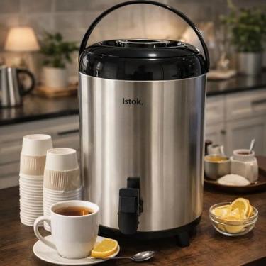 Imagem de Garrafa Térmica Inox Café Chá Bebida Quente Fria Ampola Térmica Alta C