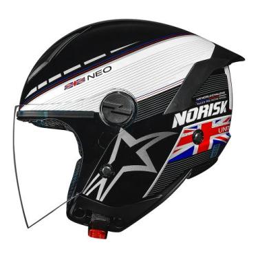 Imagem de Capacete Norisk Neo Grand Prix Kingdom Azul Cor:Branco+AzulTamanho:62G