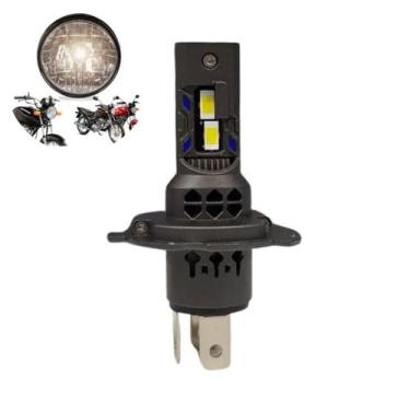 Imagem de Lâmpada de Led H4 Pk20 Farol Moto Suzuki Super Branca Efeito Xenon Fác