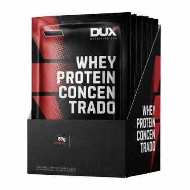 Imagem de Whey Protein Concentrado Dux Sabor Coco Display com 10 Sachês de 30g -