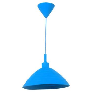 Imagem de Luminaria teto silicone round shape azul 24 x 24 x 15 cm - Metropole