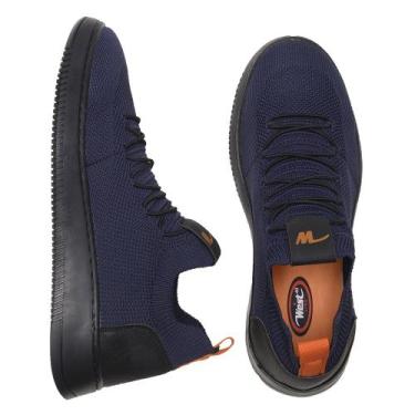 Imagem de Tênis Meia Masculino Casual Confortável Leve Azul Marinho - WEST BOOTS
