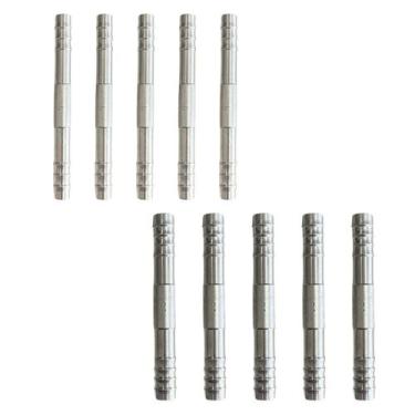 Imagem de Kit 10 Unidades Emenda Ar Condicionado Reta 6mm 8mm Alumínio - TUNDRA 