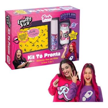 Imagem de Kit Tô Pronta Emilly Vick E Katlen Dos Rosa Maquiagem Infantil - Brink