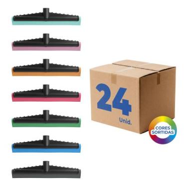 Imagem de Rodo de Plástico com EVA Duplo 31cm Reforçado - Kit com 24 - Seller