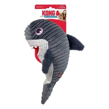 Imagem de Brinquedo Pelúcia Kong CuteSeas Tubarão Para Cachorro Médio/Grande