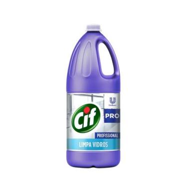 Imagem de Limpa Vidros Cif 2L Profissional Espelho Vitrine Brilho Secagem Rápida