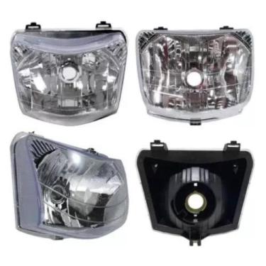 Imagem de Farol Bloco Óptico  Material Premium Foco Moto Honda Nxr Bros 125 150 