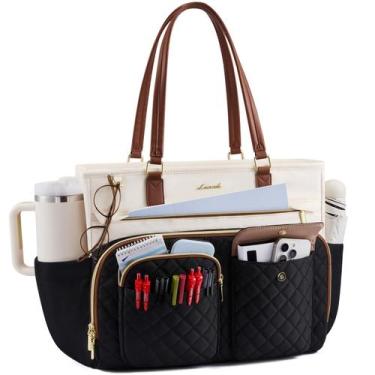 Imagem de Bolsa Tote LOVEVOOK para Notebook 15,6" Resistente à Água com Múltiplo