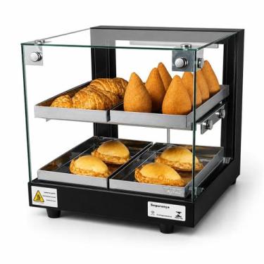 Imagem de BD4 - Estufa Beta para salgados 4 bandejas Dupla Preta - 220V - Omega