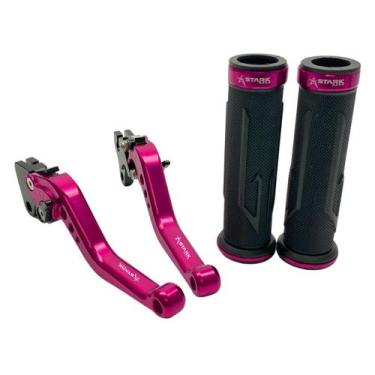 Imagem de Kit Manopla Manete Crosser Xtz Factor Lona Rx Tt Rd 125 - Stark Race, 