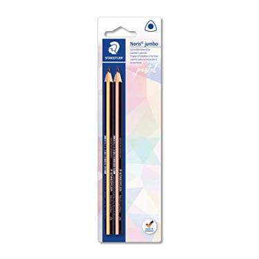 Imagem de STAEDTLER Lápis Grafite Noris Triangular Jumbo 2 Unidades - 119 BK2 - Corpo Ergonômico, Mina Resistente à Quebra