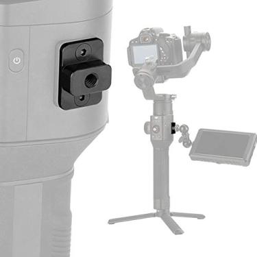 Imagem de Mugast Placa de extensão de metal portátil, montagem de monitor externo com parafuso de 1/4 de polegada para Ronin S Gimbal
