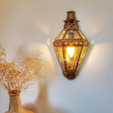 Imagem de Lanterna Marroquino Rústica Arandela Envelhecida 1 Lâmpada