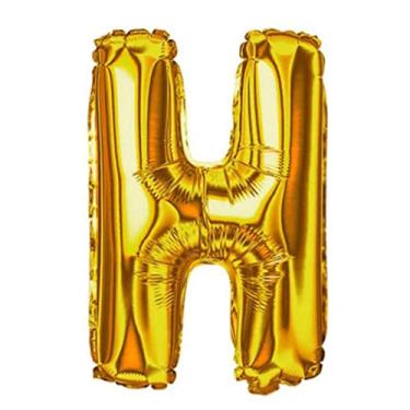 Imagem de Balão Letra Metalizado Dourada Grande 40cm (H)